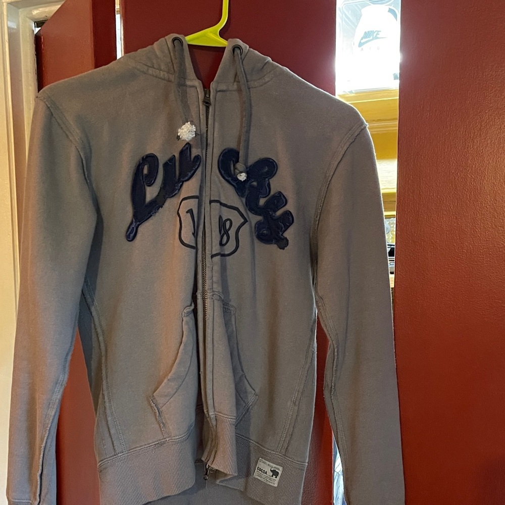 Cocoa Men's Zip-Up Hoodie in Gray